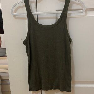 American Eagle Outfitters Dark Green Tank Top
